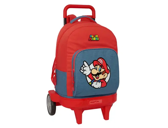 Safta Mochila con Ruedas Extraíble Super Mario