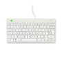 R-Go Tools Teclado Ergonómico R-Go Compact Break, Compacto con Software de Pausa, QWERTY UK, Cableado, Blanco