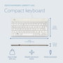 R-Go Tools Teclado Ergonómico R-Go Compact Break, Compacto con Software de Pausa, QWERTY UK, Cableado, Blanco