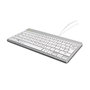 R-Go Tools Teclado Ergonómico R-Go Compact Break, Compacto con Software de Pausa, QWERTY UK, Cableado, Blanco