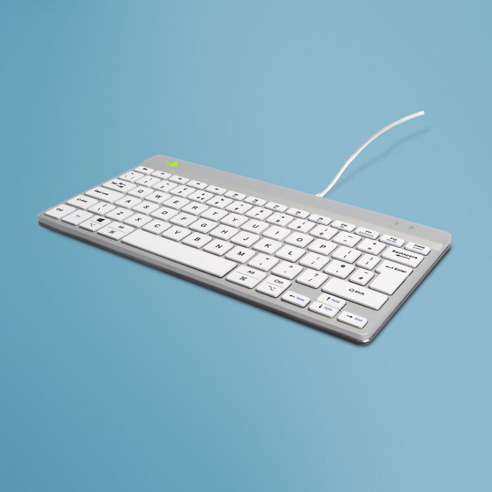 R-Go Tools Teclado Ergonómico R-Go Compact Break, Compacto con Software de Pausa, QWERTY UK, Cableado, Blanco R-Go Tools Teclado Ergonómico R-Go Compact Break, Compacto con Software de Pausa, QWERTY UK, Cableado, Blanco