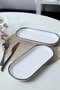 Hermia X00019027 Juego de Fuentes 2 Piezas 26x12 cm Gres Antibacteriano Ecológico Blanco Mate Apto Microondas Lavavajillas