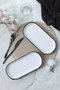Hermia X00019027 Juego de Fuentes 2 Piezas 26x12 cm Gres Antibacteriano Ecológico Blanco Mate Apto Microondas Lavavajillas