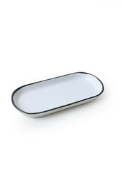 Hermia X00019027 Juego de Fuentes 2 Piezas 26x12 cm Gres Antibacteriano Ecológico Blanco Mate Apto Microondas Lavavajillas