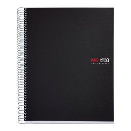 Miquelrius 42006 Cuaderno Espiral A4 200 Hojas 5x5mm Polipropileno Negro