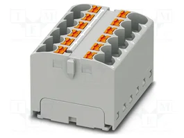 PHOENIX CONTACT PTFIX 12X4 GY Conector de carril push-in gris