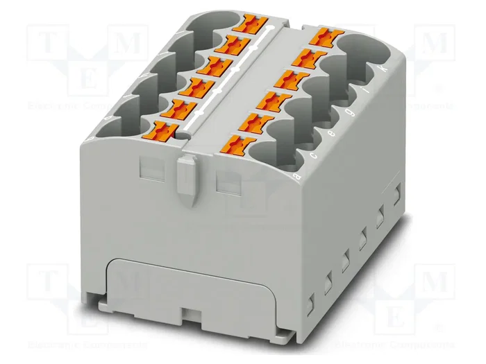 PHOENIX CONTACT PTFIX 12X4 GY Conector de carril push-in gris PHOENIX CONTACT PTFIX 12X4 GY Conector de carril push-in gris