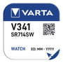 Varta Pila Botón Silver SR714SW - V341 1,55V Ø7,9 x 1,45 mm Watch Blister 1 Unidad