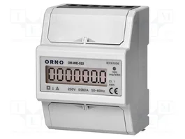 ORNO Controlador para raíl DIN con pantalla LCD