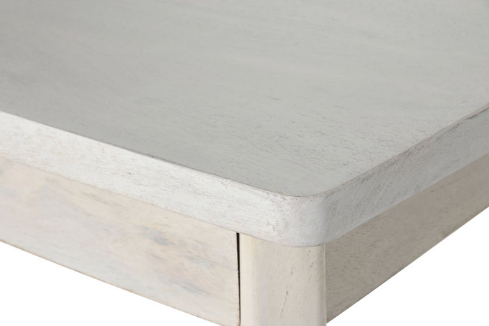 DKD Home Decor Mesa de Comedor Mango 173x90x75 Blanco Roto DKD Home Decor Mesa de Comedor Mango 173x90x75 Blanco Roto