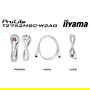 iiyama ProLite T2752MSC-W1AG 68,6 cm (27") 1920x1080 Full HD IPS 5ms Touch 10pt HDMI DisplayPort USB 2W Blanco