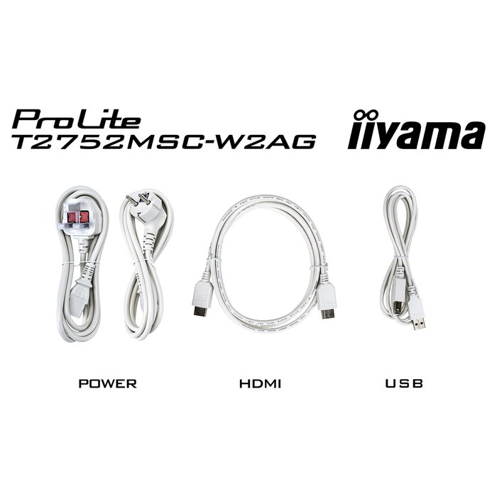 iiyama ProLite T2752MSC-W1AG Monitor Táctil 27 pulg. Full HD IPS Blanco