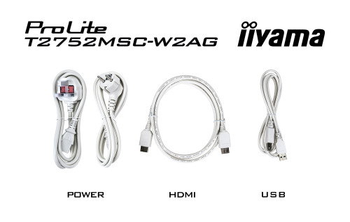 iiyama ProLite T2752MSC-W1AG Monitor Táctil 27 Pulgadas Full HD Blanco