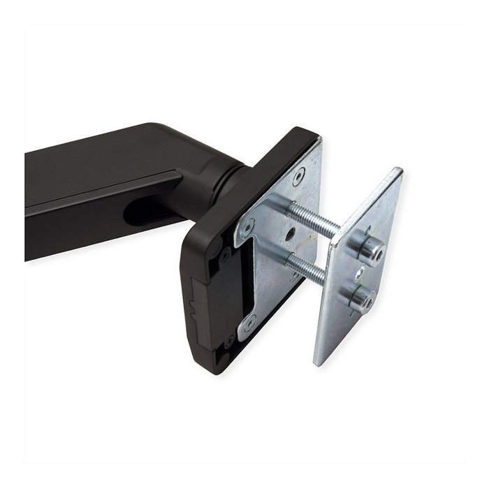 ROLINE LCD-Arm 17.03.1116, Brazo de Monitor de Gasfeder 5 Gelenke, Soporte de Escritorio hasta 18 kg para Pantallas VESA 75x75 y 100x100 mm, Negro