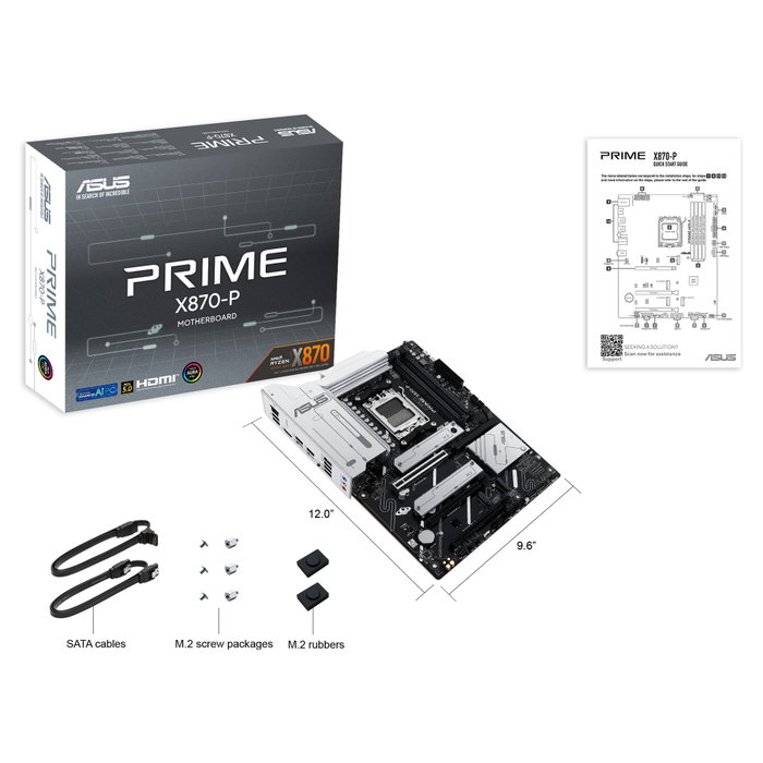 ASUS PRIME X870-P AMD AM5 DDR5 ATX