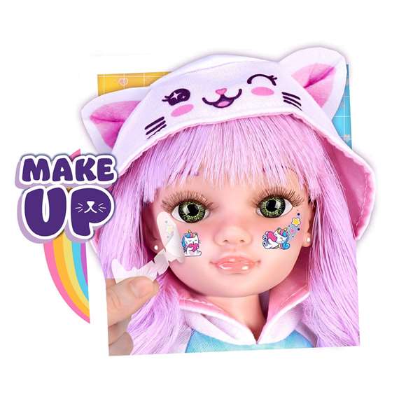 Famosa Muñeca Nancy Catwaii 42 cm para crear peinados y maquillajes felinos