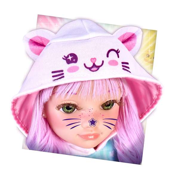 Famosa Muñeca Nancy Catwaii 42 cm para crear peinados y maquillajes felinos