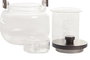 DKD Home Decor Tetera de Borosilicato y Acacia 1L