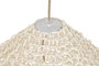 DKD Home Decor Lámpara de Techo de Fibra Trenzada Cruda 60x60x66 cm