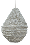 DKD Home Decor Lámpara de Techo de Fibra Trenzada Cruda 60x60x66 cm