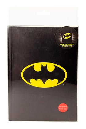 SD Toys Libreta Batman Símbolo con Luz LED