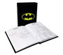 SD Toys Libreta Batman con Luz LED, Símbolo Iluminado, Licencia Oficial DC Comics, Cuaderno Coleccionable