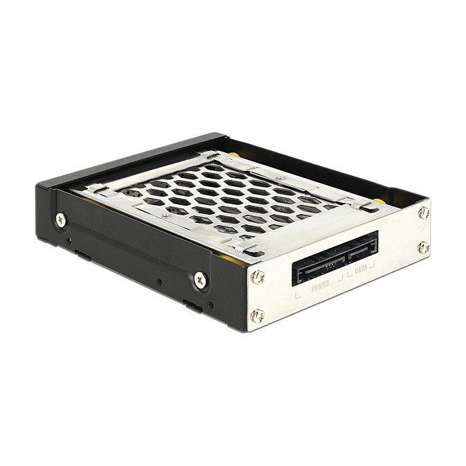 DeLOCK 47228 Bastidor móvil de metal para 1 x 2.5 pulg. SATA/SAS HDD/SSD con protección contra vibraciones