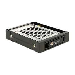 DeLOCK 47228 Bastidor móvil de metal para 1 x 2.5 pulg. SATA/SAS HDD/SSD con protección contra vibraciones