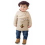 Creaciones Llopis Disfraz Castañero Beige Hojas-Castaña Talla 1-2Años