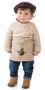 Creaciones Llopis Disfraz Castañero Beige Hojas-Castaña Talla 1-2Años