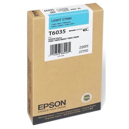 Epson Cartucho de tinta T603500 Cian claro 220 ml para Stylus Pro