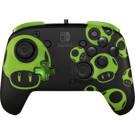 PDP Rematch Glow Wired Controller NS 1UP Black / Green