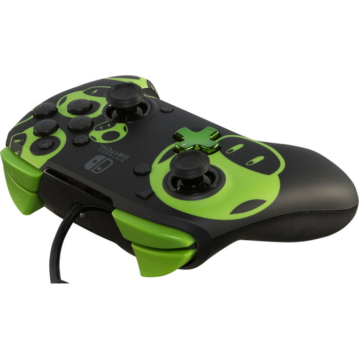 PDP Rematch Glow Wired Controller NS 1UP Black / Green PDP Rematch Glow Wired Controller NS 1UP Black / Green