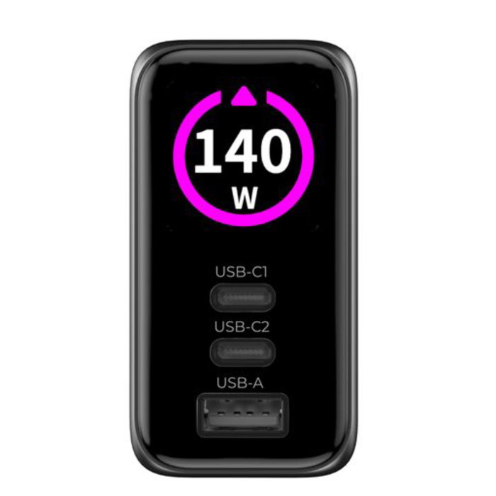 Mobile Origin PW21 Cargador GaN 140W 2x USB-C + 1x USB-A