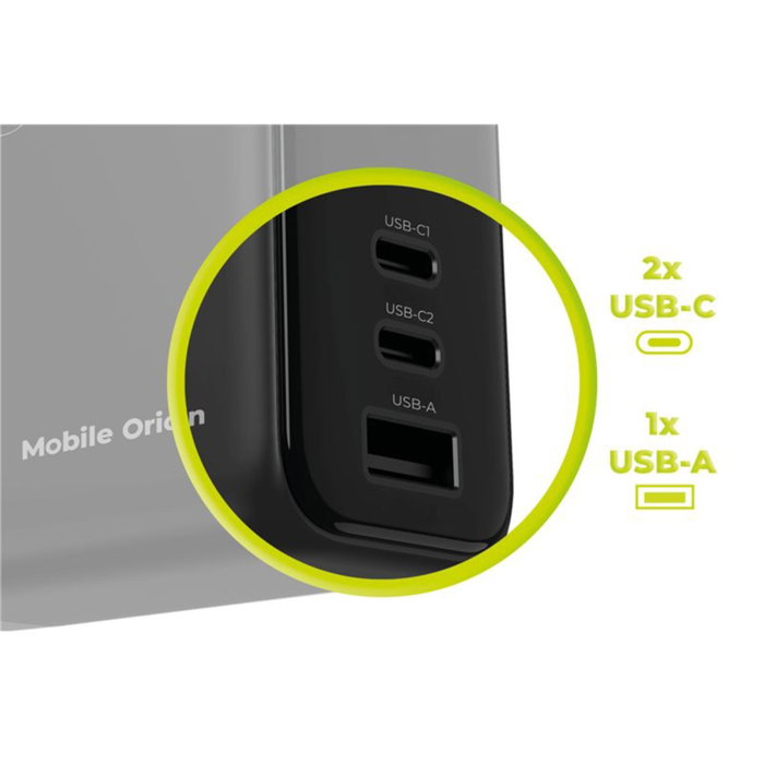 Mobile Origin PW21 Cargador GaN 140W 2x USB-C + 1x USB-A