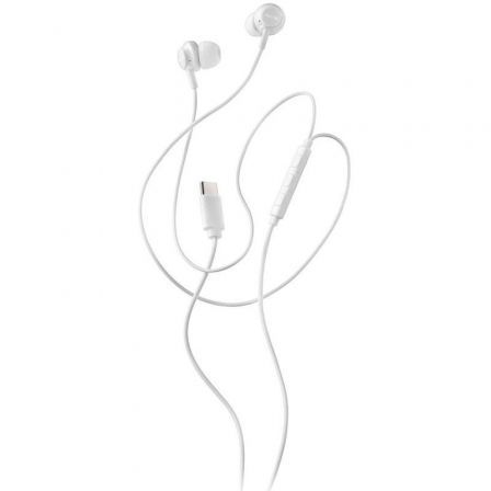 NGS Auriculares Cross Step White USB-C Blancos con Micrófono Intraurales