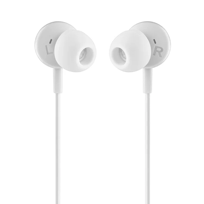 NGS Auriculares Intrauditivos Alámbricos CROSS STEP con Micrófono USB-C para Llamadas/Música, Control Multifunción, Color Blanco