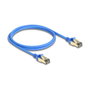 DeLOCK Cable de red RJ45 Cat.8.1 F/FTP Slim 1 m Azul