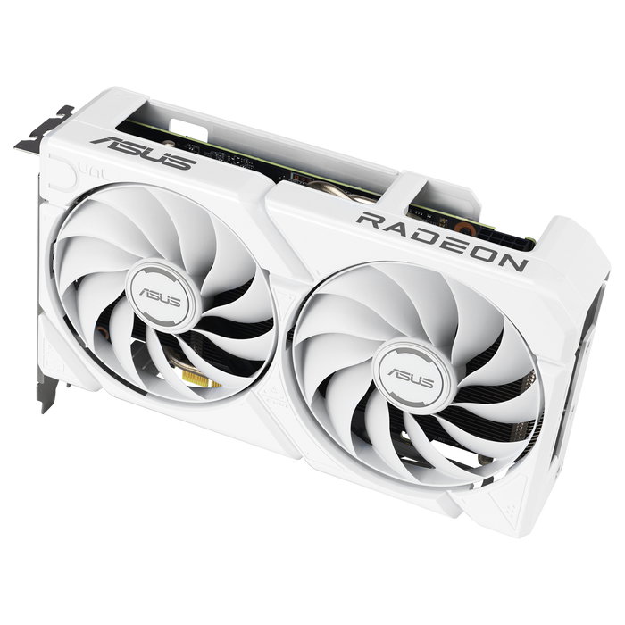ASUS Tarjeta Gráfica DUAL Radeon RX 9060 XT 16GB GDDR6 Blanco - PCIe 5.0, 2 Ventiladores Axial-tech