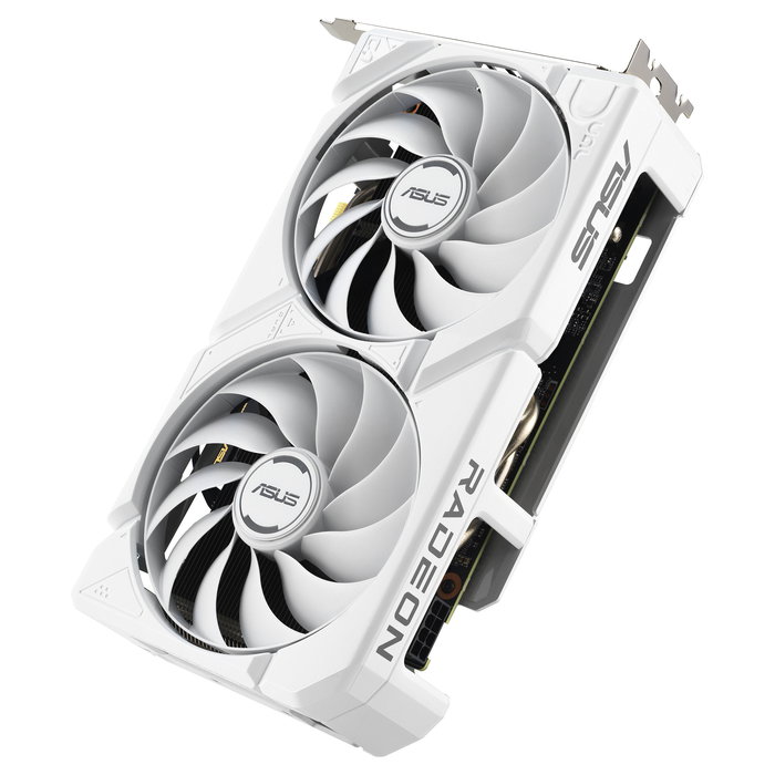 ASUS Tarjeta Gráfica DUAL Radeon RX 9060 XT 16GB GDDR6 Blanco - PCIe 5.0, 2 Ventiladores Axial-tech