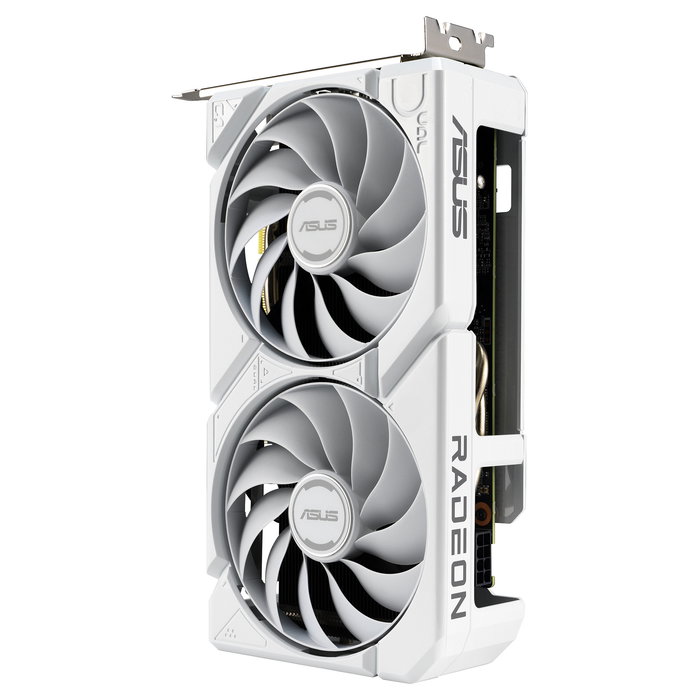 ASUS Tarjeta Gráfica DUAL Radeon RX 9060 XT 16GB GDDR6 Blanco - PCIe 5.0, 2 Ventiladores Axial-tech