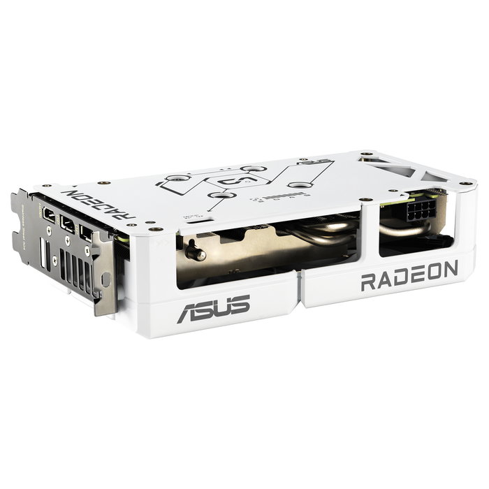 ASUS Tarjeta Gráfica DUAL Radeon RX 9060 XT 16GB GDDR6 Blanco - PCIe 5.0, 2 Ventiladores Axial-tech