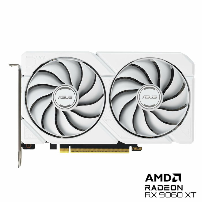 ASUS Dual Radeon RX 9060 XT 16 GB GDDR6 Blanco ASUS Dual Radeon RX 9060 XT 16 GB GDDR6 Blanco