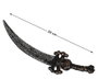 Atosa Espada Pirata Negra 59 cm con Empuñadura de Calavera