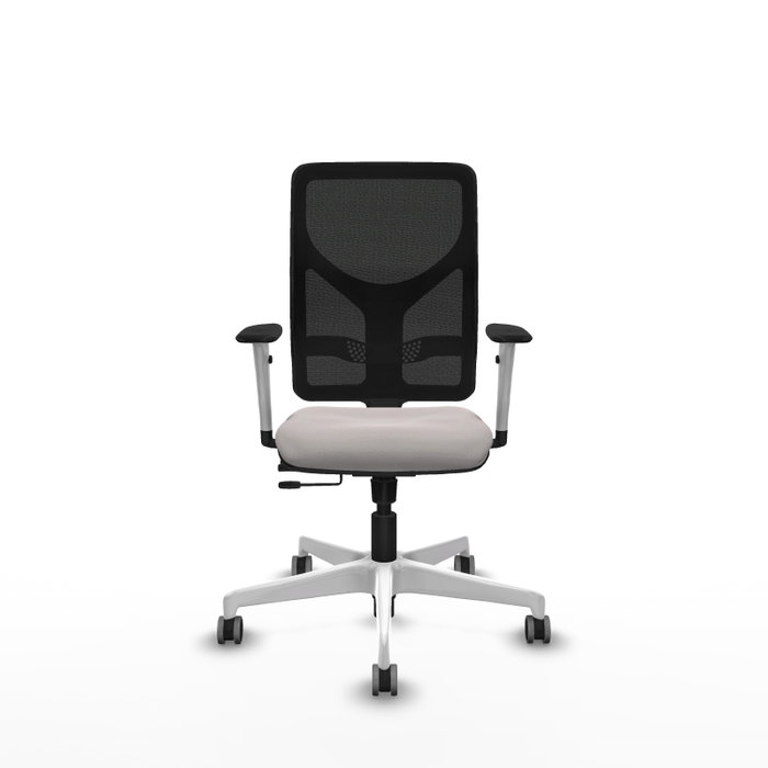 PIQUERAS Y CRESPO Silla de oficina Motilla Blanco/Negro con Mecanismo Sincro/Traslack PIQUERAS Y CRESPO Silla de oficina Motilla Blanco/Negro con Mecanismo Sincro/Traslack