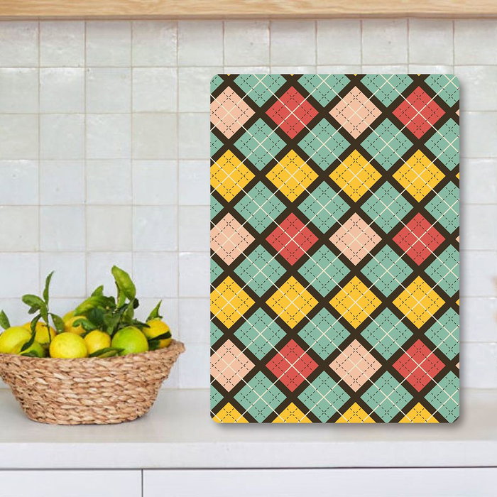 Hermia CKT130 - 2535 Tabla de Cortar de Vidrio Templado Antibacteriana Antiarañazos 25x35 cm