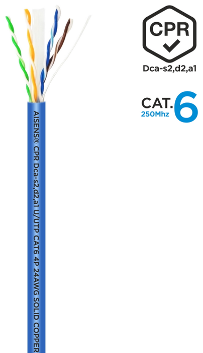 Aisens Cable de Red Cat.6 UTP AWG24 LSZH CPR Dca Azul 100m Aisens Cable de Red Cat.6 UTP AWG24 LSZH CPR Dca Azul 100m
