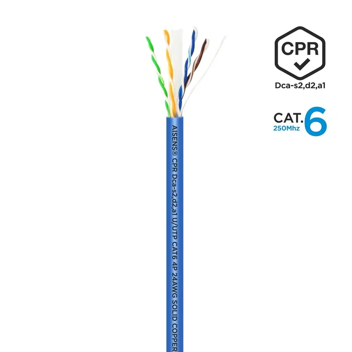 Aisens Bobina de Cable de Red CAT.6 UTP AWG24 100m Azul Aisens Bobina de Cable de Red CAT.6 UTP AWG24 100m Azul
