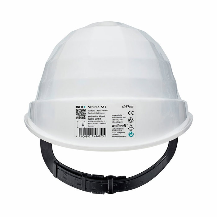 Wolfcraft Casco de seguridad blanco