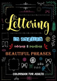 RODENO Lettering in English, Coloring & Painting - Cuaderno de Lettering